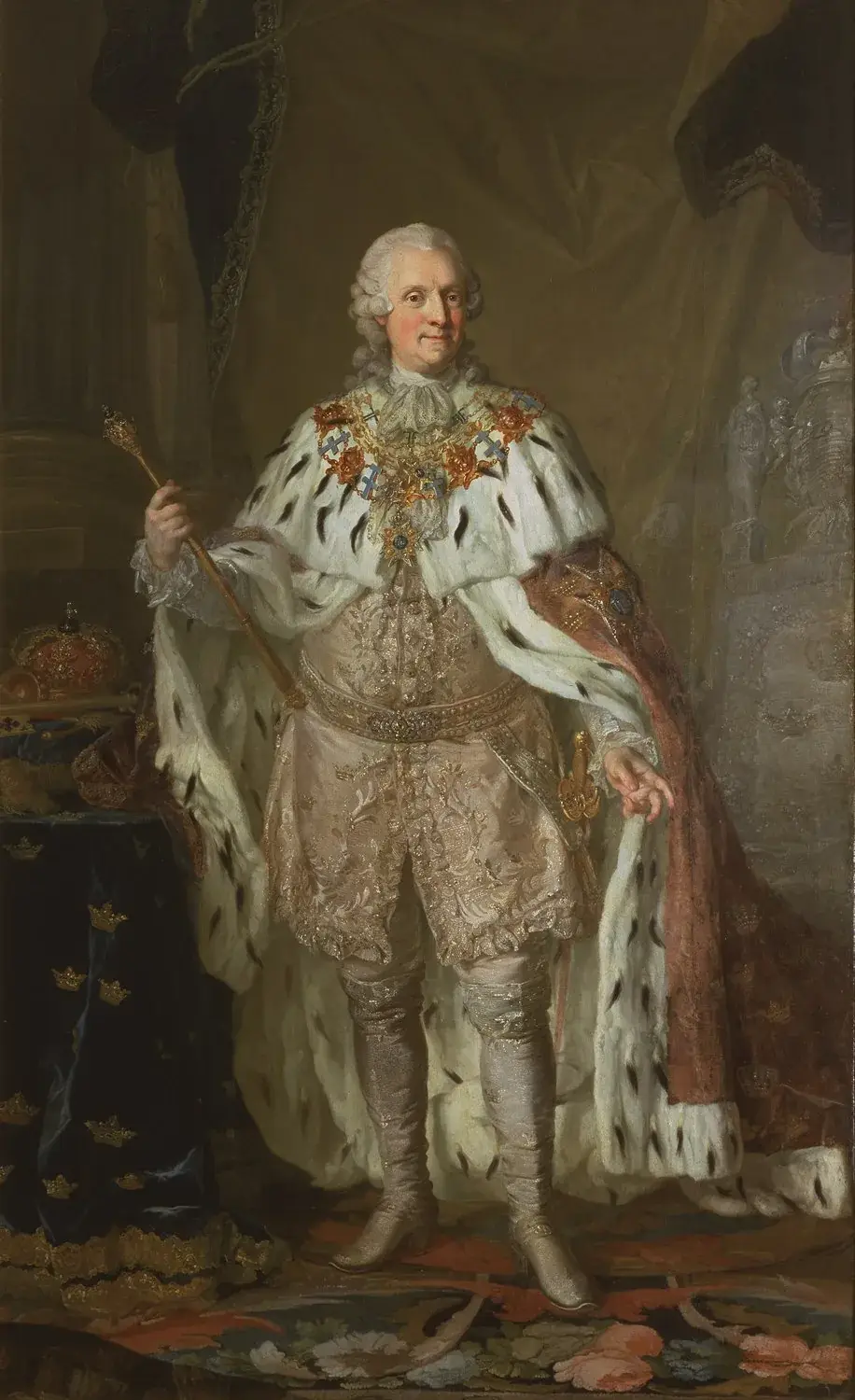 Ritratto del re Adolfo Federico di Svezia